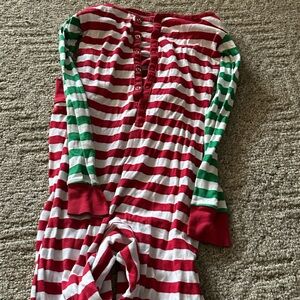 The Children's Place Red and Green Striped Pajama Set